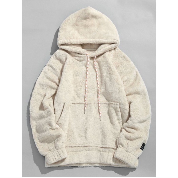Zaful Sherpa Pullover Teddy Hoodie 